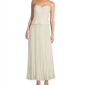 Antonio Melani - Billie Crepe Strapless Pleated Midi Dress